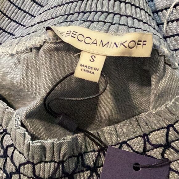 NWT Rebecca Minkoff Goldie Off-the-shoulder Embroidered Cotton Oxford S - Picture 6 of 11